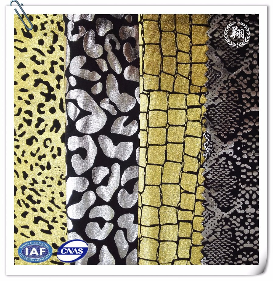 Nylon Spandex Foil Print for Swimwear