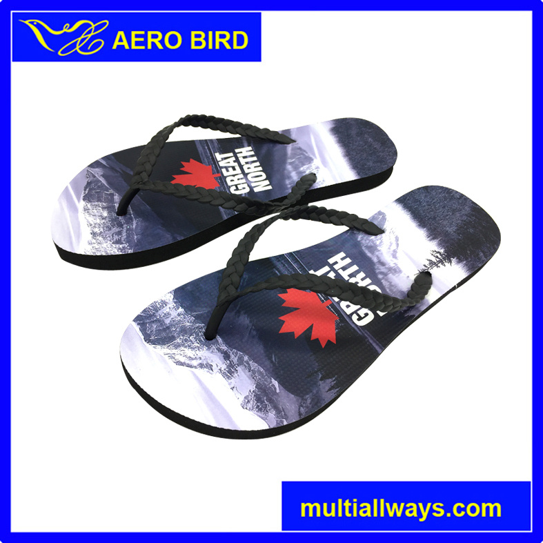 Man Slipper with Digital Photo Printing