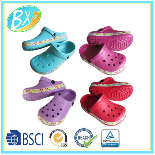 Banding Strap Design EVA Children Clogs