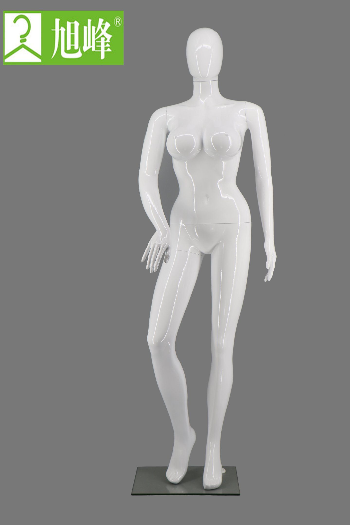 Window Display Big Brest Glossy Female Mannequins