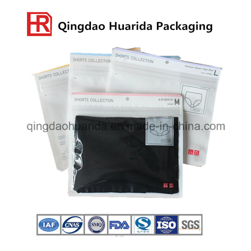 Custom Printed PVC Garment Packaging Bag for Inner Cloth