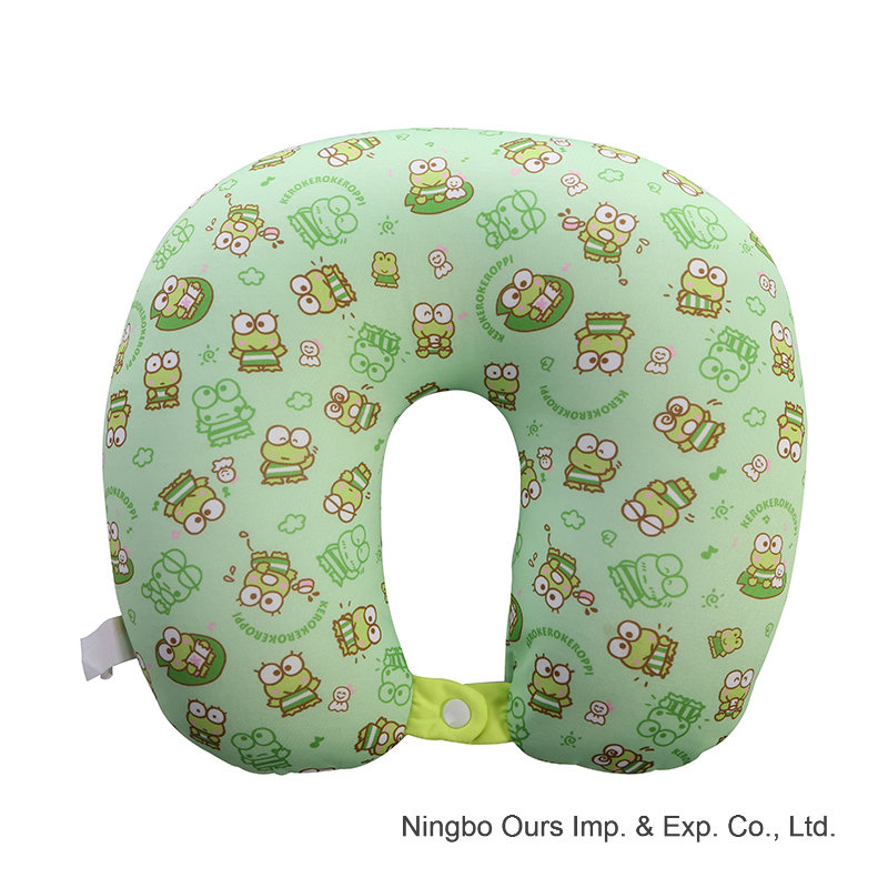 Fashion Print Foam Particle Traveling U-Shape Health Pillow.