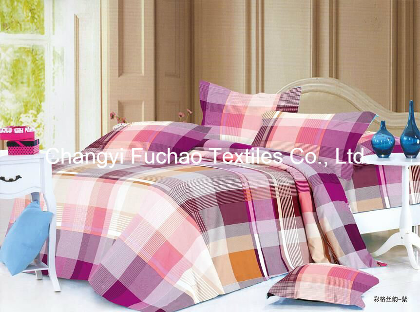 65/35 Tc Poly/Cotton Bedding Set Modern Feather Home Textile