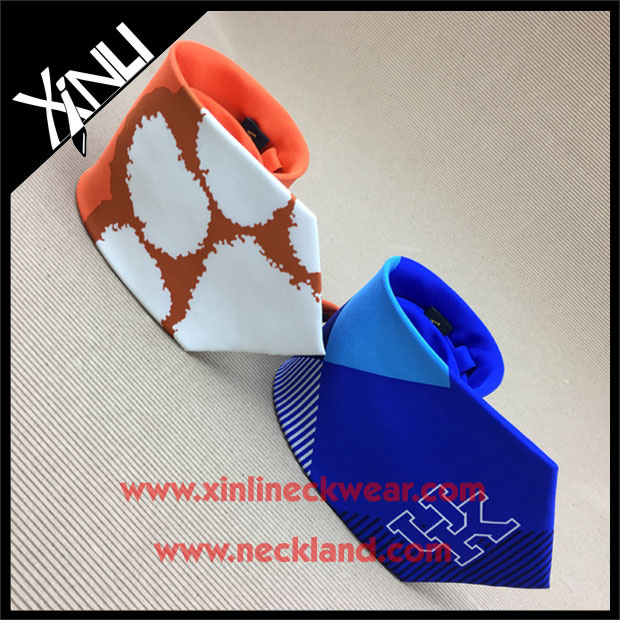 Perfect Knot 100% Silk Custom Printed Extra Wide Ties for Men