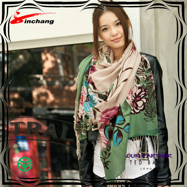Custom Digital Print Modal Scarf (M067)