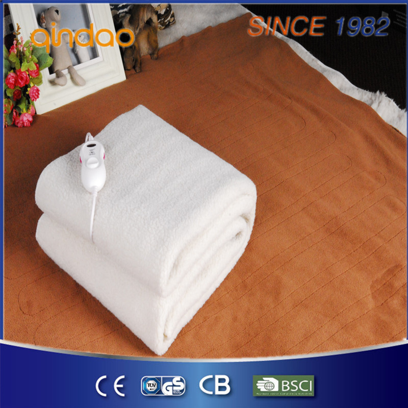 Synthetical Wool Fleece Electric Blanket with Ten Heat Setting