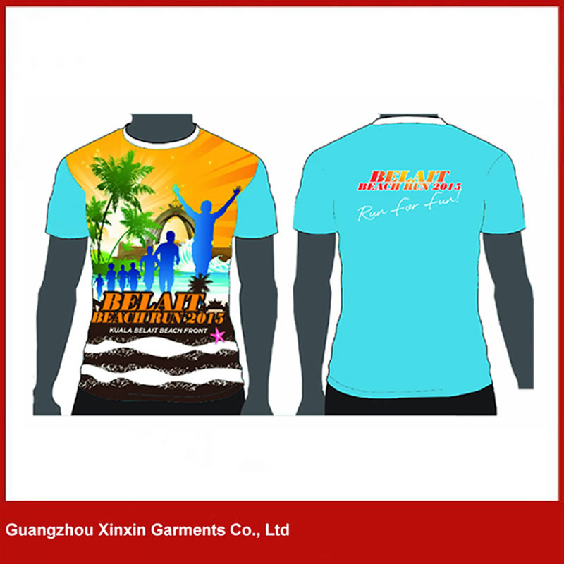 Custom Made Sublimation Printing Polyester T Shirts (R135)