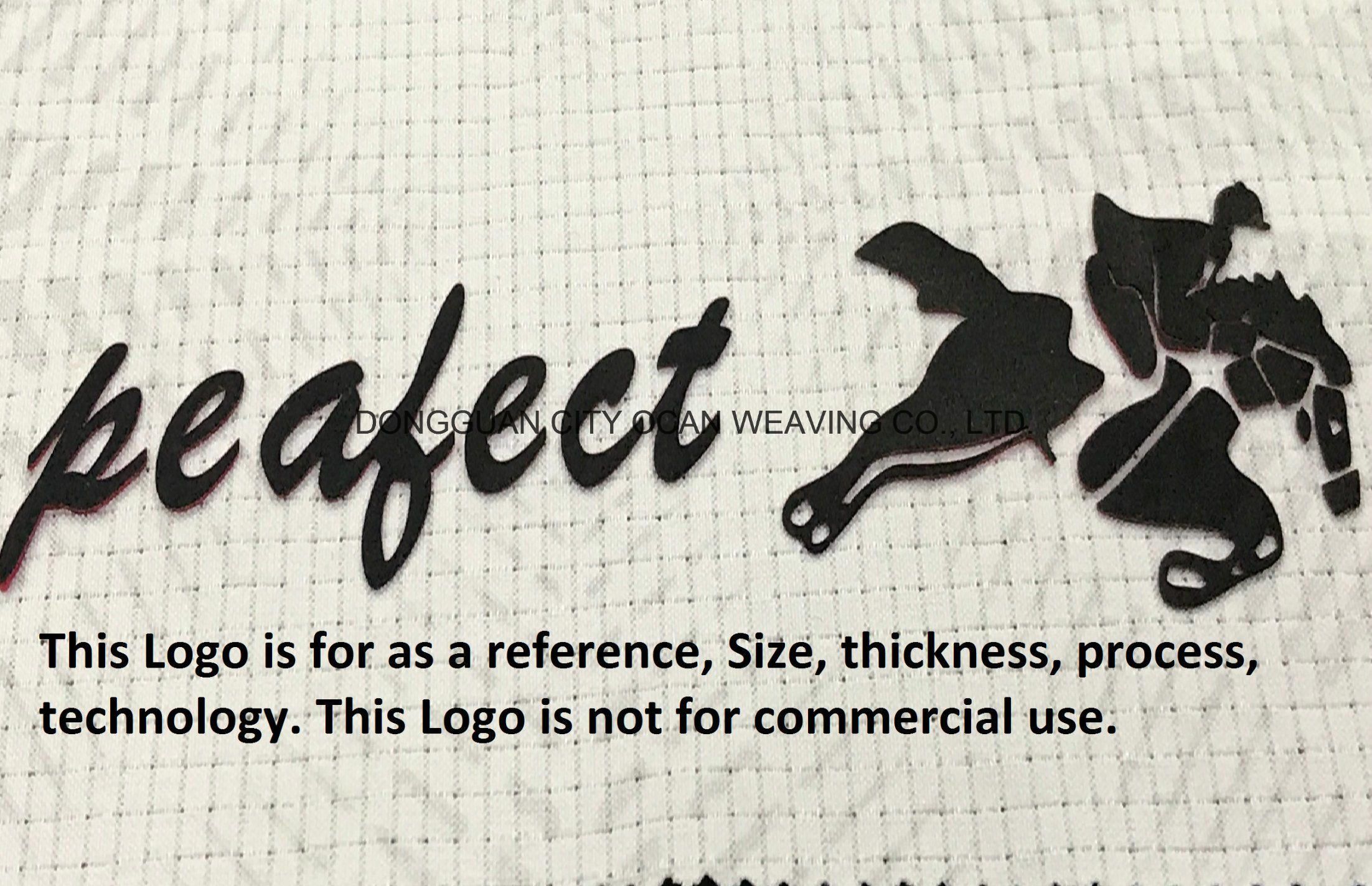 Double Layer Double Color Silicone Heat Transfer Patch for Garments Accessories