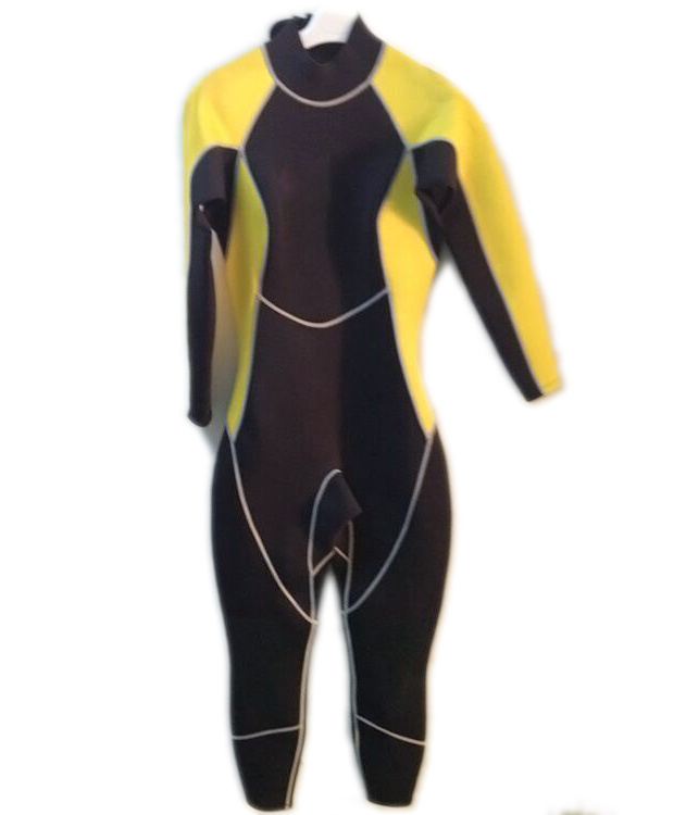 Men's Long Sleeve Neoprene Wetsuit with Nylon on Both Side