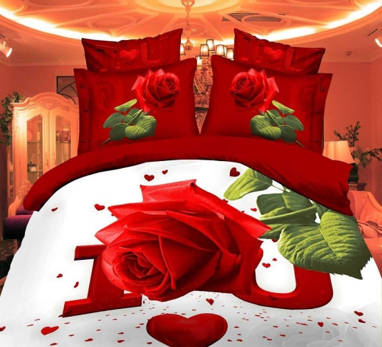 4PCS 100% Polyester Comforter Set