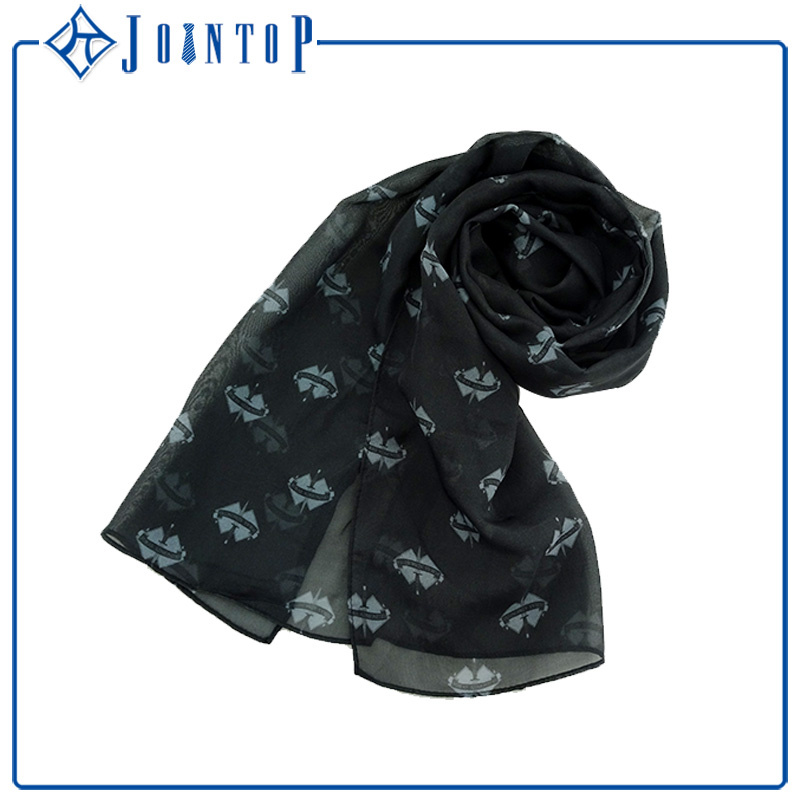 European Style Custom New Design Print Chiffon Scarf