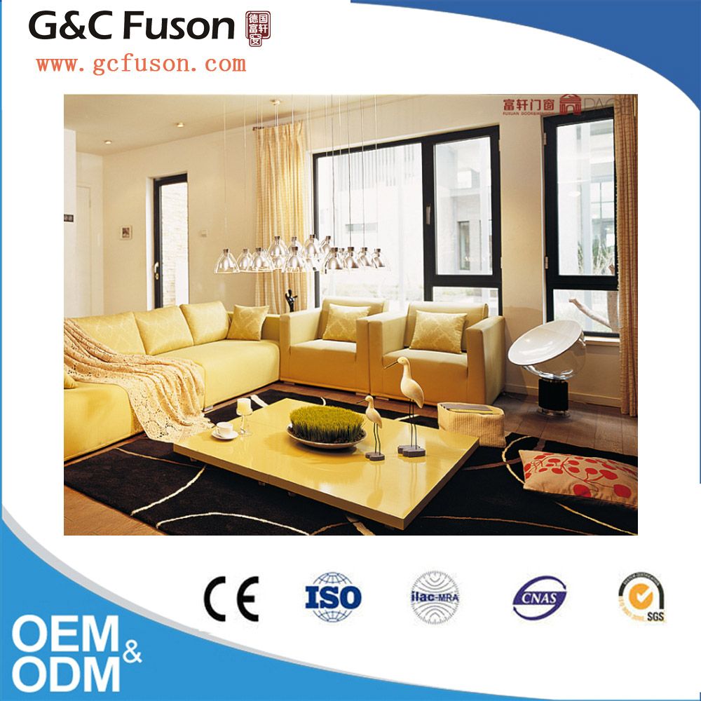 Aluminum Profile Casement Window with Mosquito Net