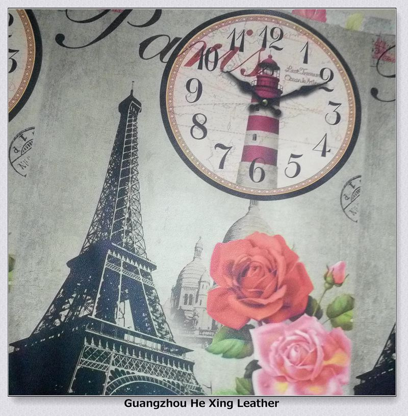 Synthetic PVC Printed Leather for Bag, Purse, Sofa
