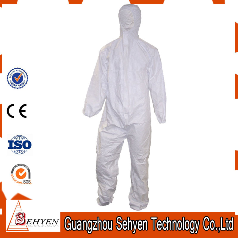 PP/PP+PE/SMS/Sf Non-Woven Disposable Protective Microporous Coverall