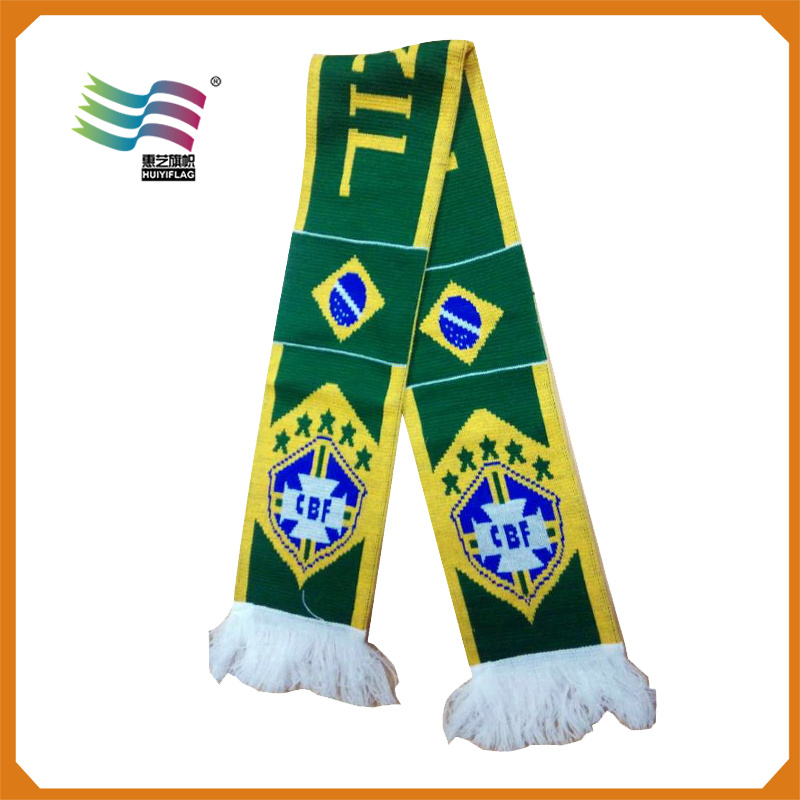 Factory Price Quality Custom Printed Soccer Team Scarves