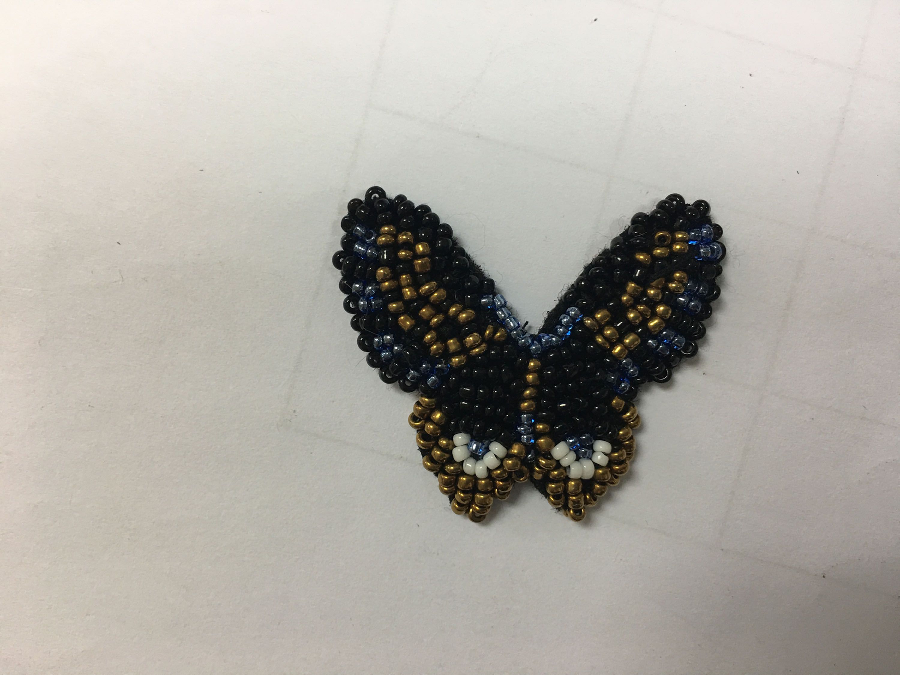 Garment Accessory Handmade Embroidery Beading Butterfly Patch
