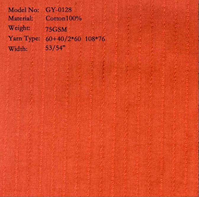 Dyed Jacquard 100%Cotton Fabric for Dress Shirt Skirt Woman Clothes