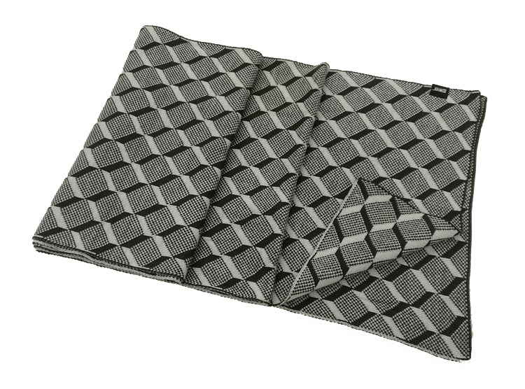 Mens Classic Basic Knitted Winter Checked Printing Scarf (SK811)