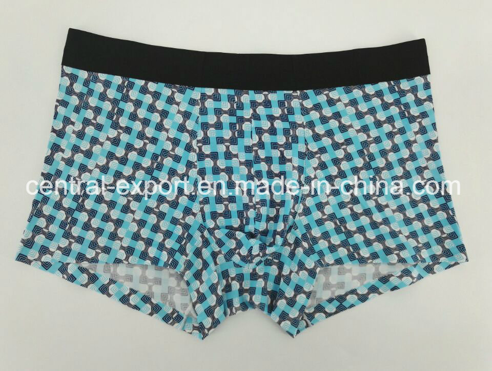New Print Design Viscose Men's Boxer Brief Underwear