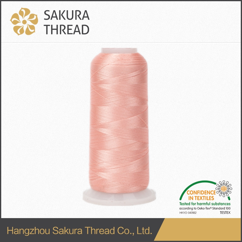 100% Polyester Filament Embroidery Thread 120d/2 Oeko-Tex 1 Class