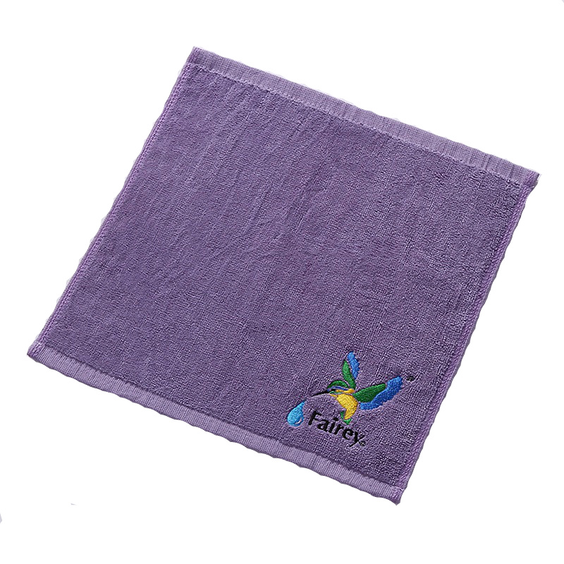 Custom 100% Cotton Embroidered Face Towel for Kids Supply