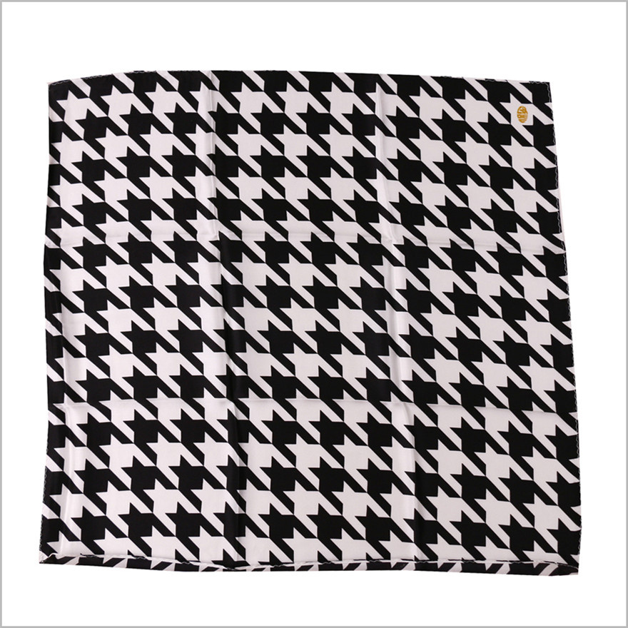 New Design Uniform Printed Silk Polyester Logo Scarf (SF-006)