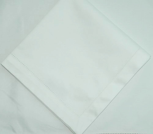 100% Cotton Damask Table Cloth with Hemstitch Edge