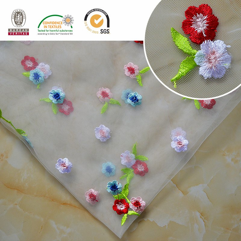 Flower Muti Color New Design Lace C10014