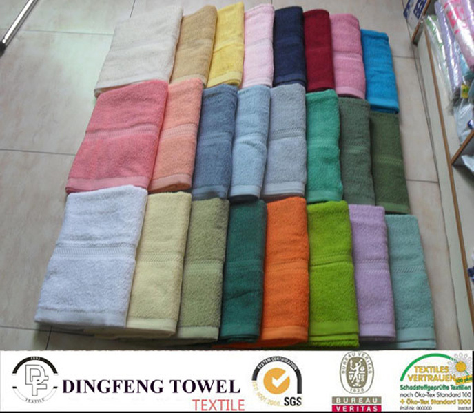 100% Cotton Soft Colorful Twist Thick Towel in Stock