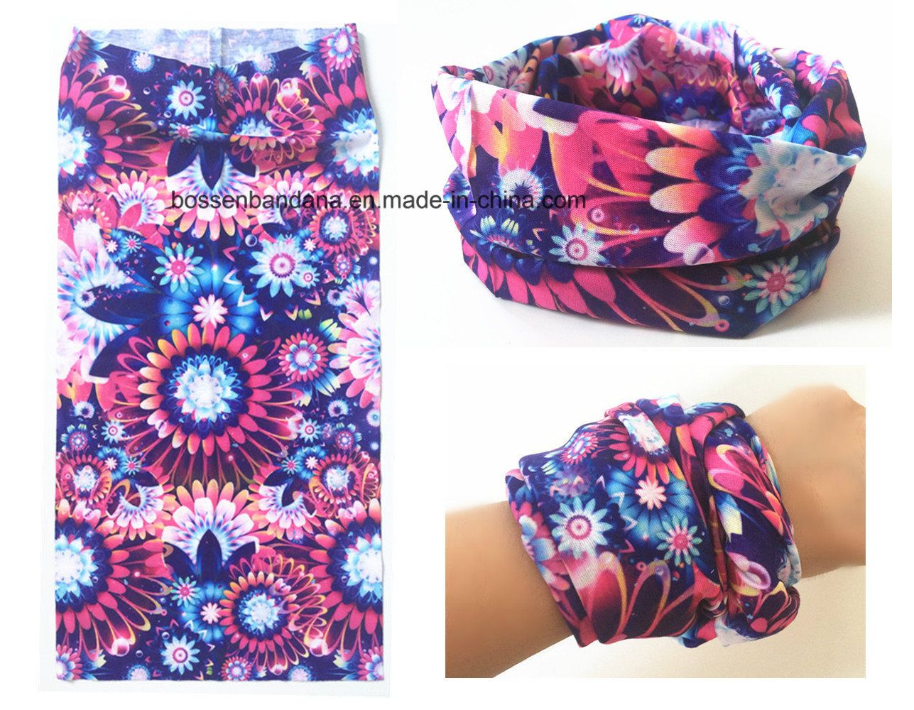 Factory Bulk Produce Polyester Microfiber Multifunctional Headwear Scarf