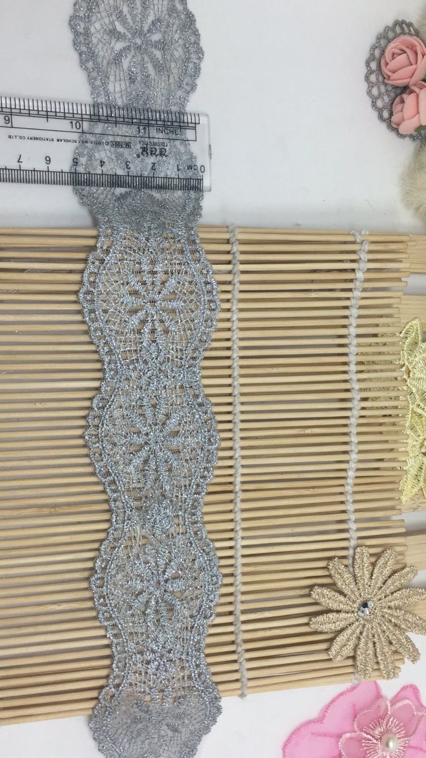Swiss Lace Factory Stock Wholesale Embroidery Nylon Lace Polyester Embroidery Trimming Fancy Lace for Garments Accessory and Home Textiles