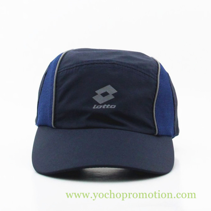 Polyester Running Cap Sport Hat with Mesh