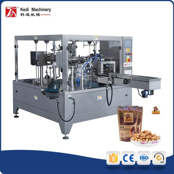 Rotary Packing Machine for Zipper Pouch with Plane Hole