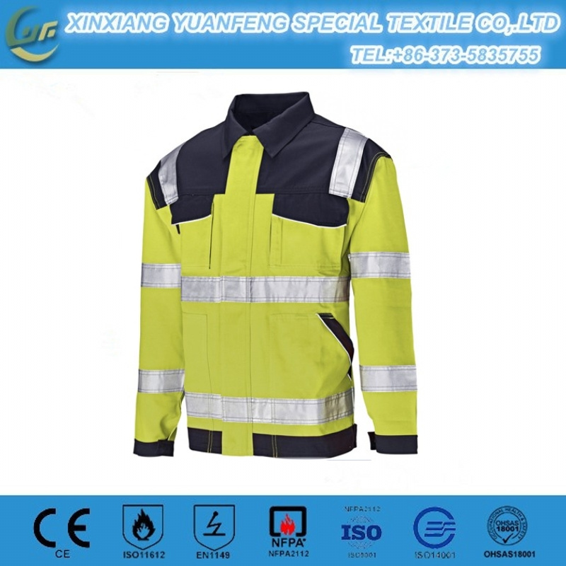 Men Anti Static Fr Cotton Twill Drill Work Shirts