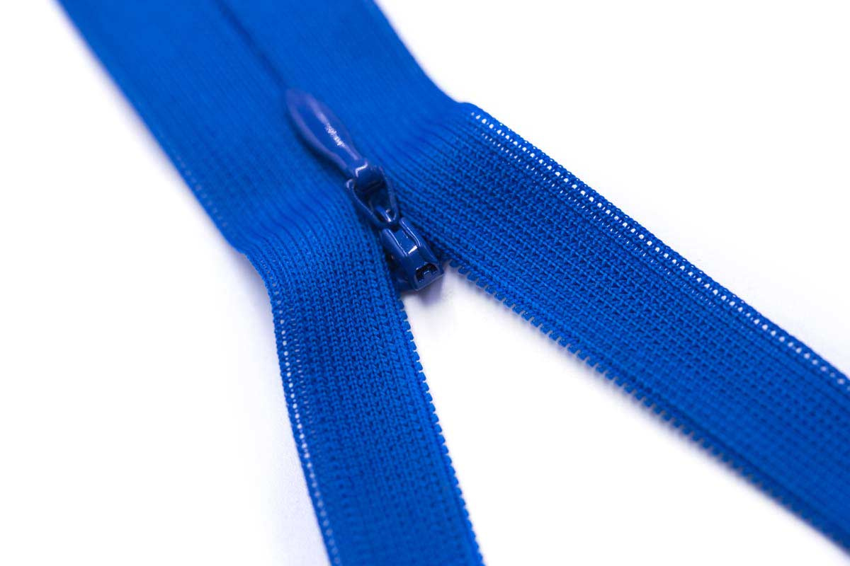 Nylon Invisible Zipper with Navy Color and Rubber Puller (Black color) /Top Quality