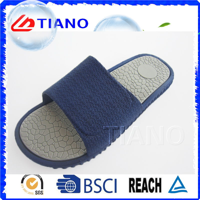 High Quality Wholesale PVC Sole Men Slippers (TNK24934)