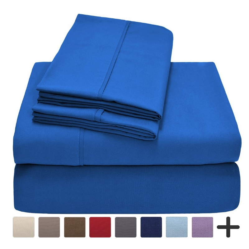 Top Quality Softest Bedding 1800 Series Deep Pocket 4 Piece Sheet Set