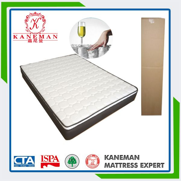 Rolling up King Size Pocket Spring Mattress with Foam Encased