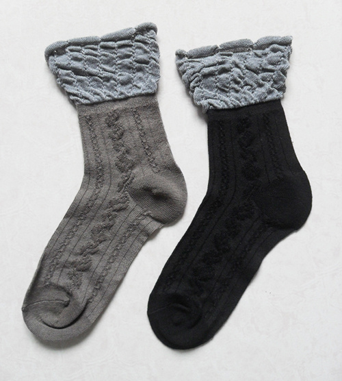 Women's Knitted Pop POM Style Boot Socks for Winter