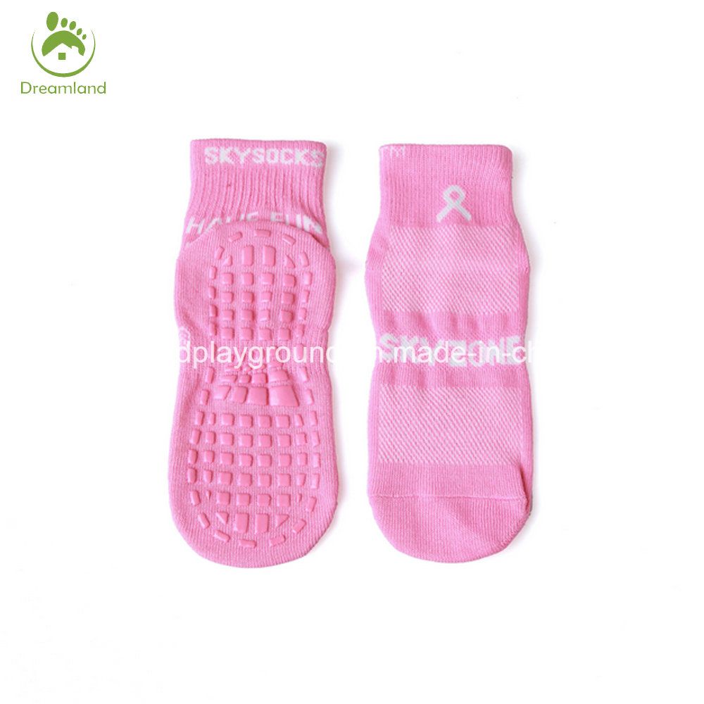 Dreamland Playground Anti Slip Polyester Jump Trampoline Socks for Adult