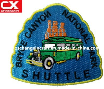 Garment Accessory Handmade Embroidery Patch with Iron-on Back