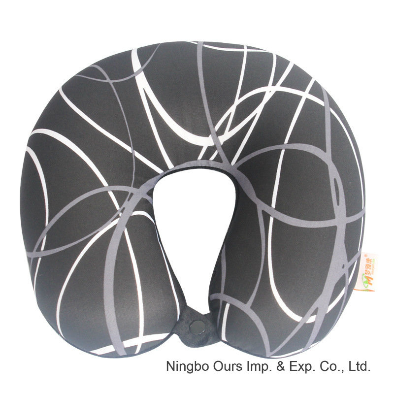 Chinese Supplier Print Foam Particle Traveling U-Shape Health Pillow.