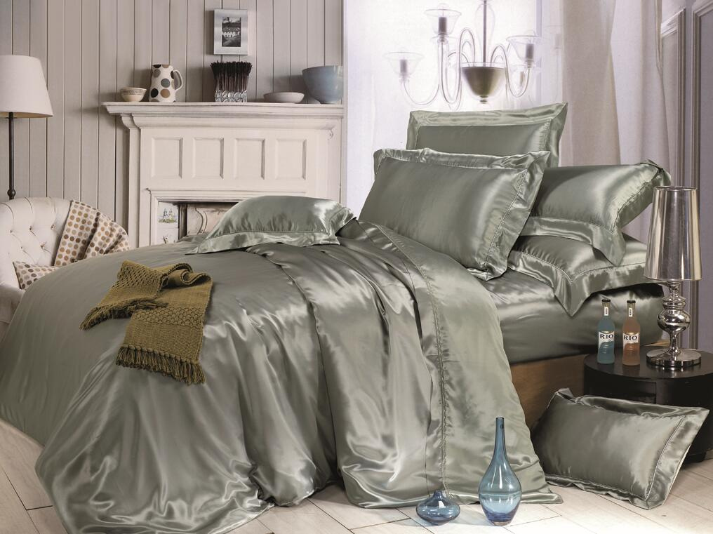 Taihu Snow Simple Style Oeko-Tex 100 Elegance Seamless Silk Duvet Cover