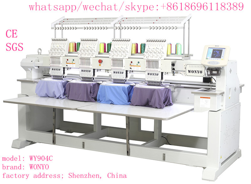 4 Head 9 Needle Tshirt Making Stitching Embroidery Machine Wy904c