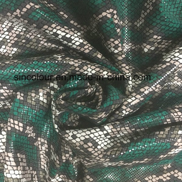 80%Nylon 20%Spandex Foil Print Fabric for Bikini