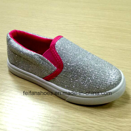 Hot Salling Kid's Shiner Mesh School Shoes Injection Shoes (FF921-6)