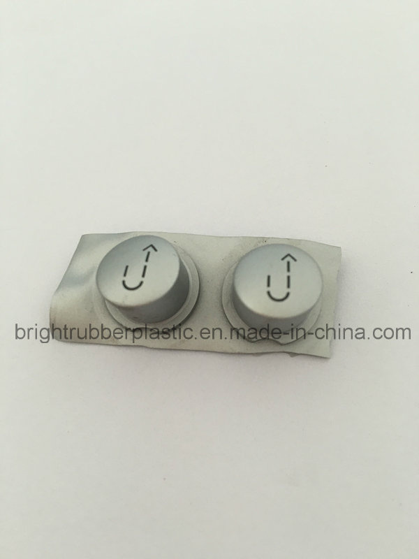 OEM/ODM Silver Rubber Button
