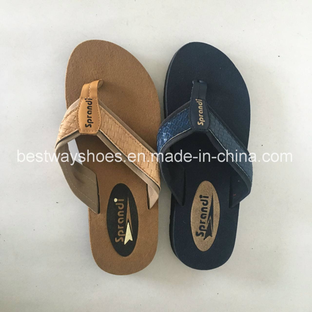 Men Slipper with Short Plush Insole Flip-Flops