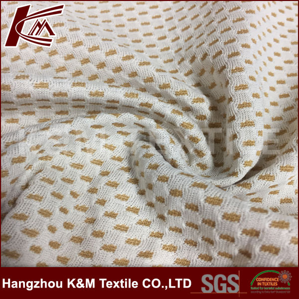 100% Polyester Jacquard Breathable Knitted Mesh Fabric for Garment