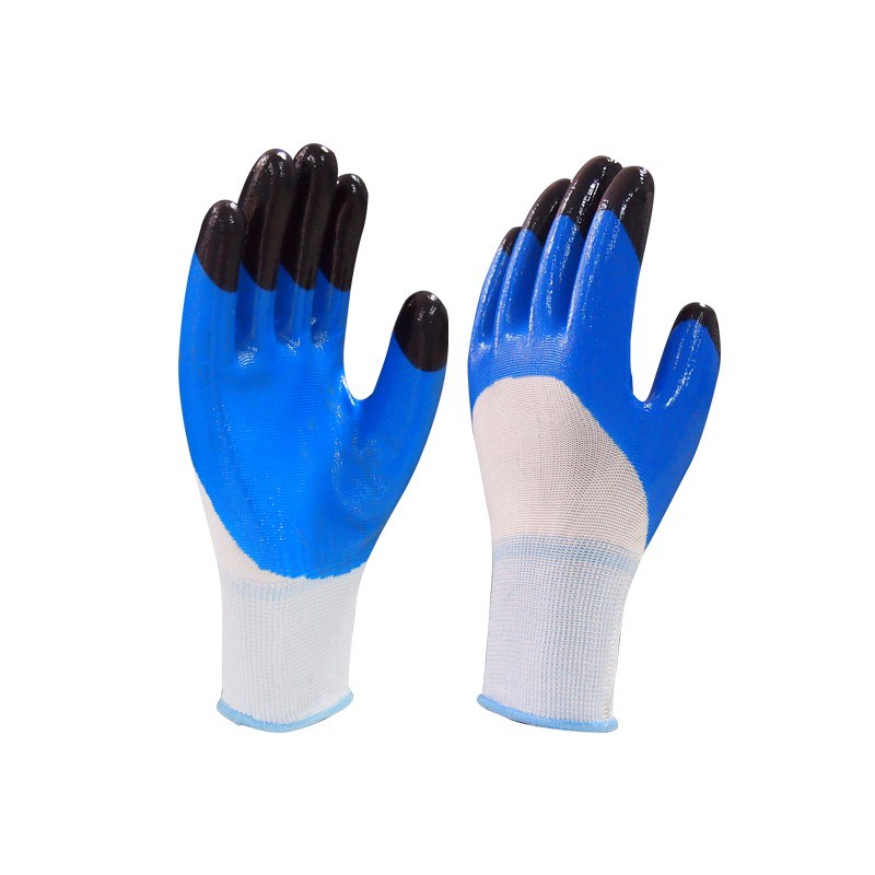 High Quality Nitrile Printing Gloves Finger Double Coated